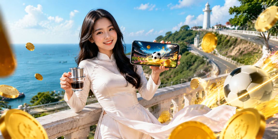 Người chơi cá cược bóng đá tại Vũng Tàu trong trang phục áo dài truyền thống